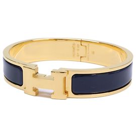 Hermès Pulseira de Esmalte Click H Hermes 2022 Dourado Outro