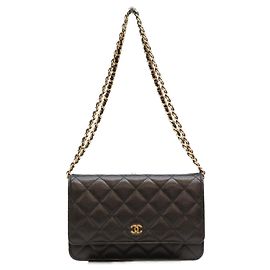 Bolso de hombro cartera Chanel Timeless Classic Caviar Chain Negro