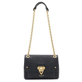 Bolso de hombro Louis Vuitton Monogram Empreinte Vavin BB Negro