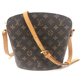 Sac à épaule Louis Vuitton Monogram Druot Marron