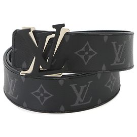 Cinto Reversível Louis Vuitton Monogram Eclipse LV Shake 40mm Preto