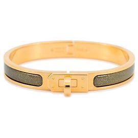 Hermès Bracciale Hermes Mini Click Kelly PM Nero D'oro