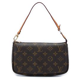 Louis Vuitton Brown Monogram Pochette Accessoires Marron
