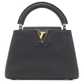 Louis Vuitton Black Taurillon Mini Capucines Black