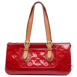 Louis Vuitton Red Monogram Vernis Rosewood Avenue Roja