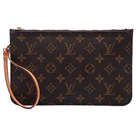 Bolsa Louis Vuitton Brown Monogram Neverfull MM Marrom