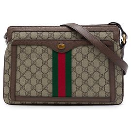 Gucci Beige GG Supreme Web Ophidia Crossbody Beige
