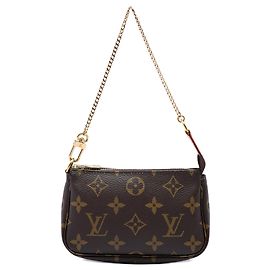 Louis Vuitton Brown Monogram Mini Pochette Accessoires Marrom