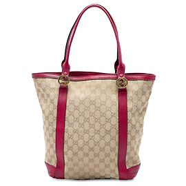 Bolso Tote Gucci Beige GG Canvas Twins Otro