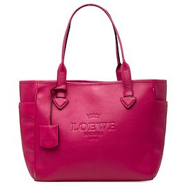 Tote Heritage em couro rosa LOEWE Rosa