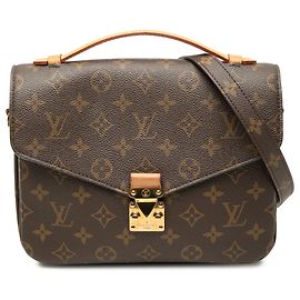 Louis Vuitton Brown Monogram Pochette Metis Marron