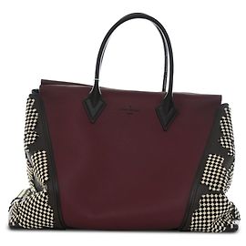 Louis Vuitton Red Veau Cachemire Patchwork W GM Tote Red Dark red