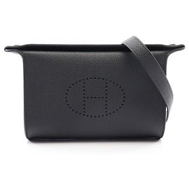 Hermès Bolsa de Ombro Hermes Vid Poche Preto