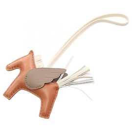 Hermès Hermes Rodeo Pegasus PM Handbag Charm Brown Cream Taupe