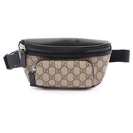Bolso cinturón Gucci GG Supreme Negro Beige