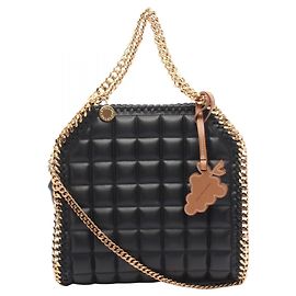 Stella Mc Cartney Stella McCartney Falabella Mini Quilted 2-Way Shoulder Bag Schwarz