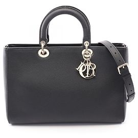 Christian Dior Lady D-Sire Large Borsa 2-Way Nero