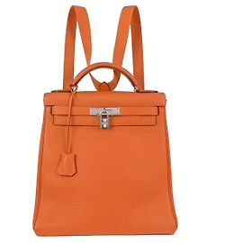 Hermès Hermes Kelly Ado Togo 28 Laranja