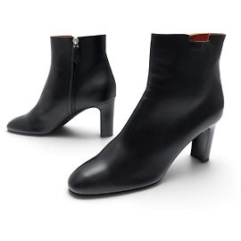 Hermès NEUF BOTTINES HERMES SAINT GERMAIN REVISITEE 39 CUIR NOIR BOITE LOW BOOTS Noir
