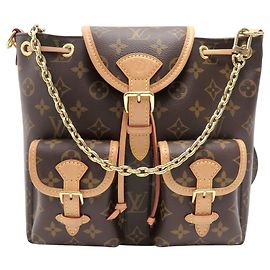 NEUF SAC A DOS LOUIS VUITTON EXCURSION TOILE LV MONOGRAM PORTE EPAULE BAG Marron