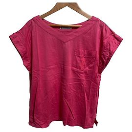 T-shirt con maniche francesi ricamate Yves Saint Laurent Rosa Altro