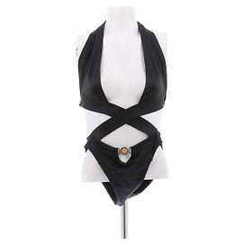 Versace Costume da bagno intero nero Nero