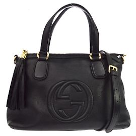 Gucci Soho Working Leather Medium Schwarz