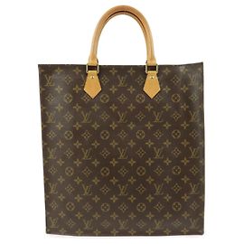 Louis Vuitton Vintage Sac Plat Monogram Canvas Brown