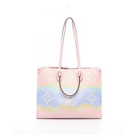 Saco Tote Louis Vuitton OnTheGo GM LV Escale Pastel Rosa Multicor