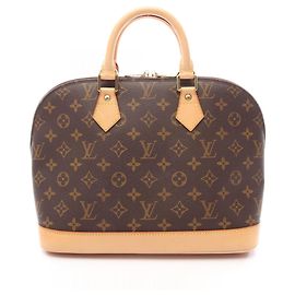 Louis Vuitton Alma PM Monogram Handbag Brown