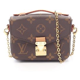 Bolso de mano Louis Vuitton Micro Metis Monogram Castaño