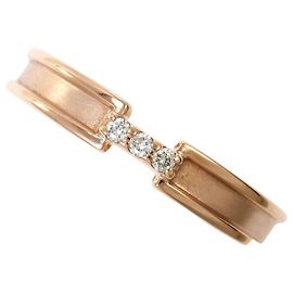 Autre Marque 10K Roségold Ringband mit Diamant Golden