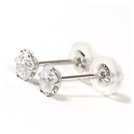 Autre Marque PT900 Platinum Diamond Stud Earrings Other