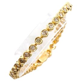 Autre Marque Pulseira de berloques em ouro amarelo 18K com diamantes Marrom Dourado Outro