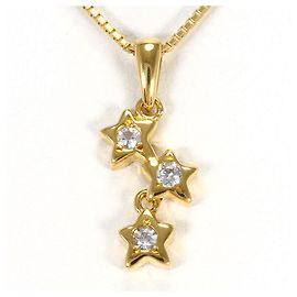 Autre Marque Collar de oro amarillo 18K con zafiro Dorado