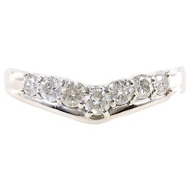 Autre Marque Platin-Ehering mit Diamant Andere