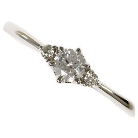 Autre Marque Bague alliance en platine et diamants Autre