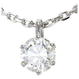 Autre Marque Collar de oro blanco de 18K y diamantes Dorado