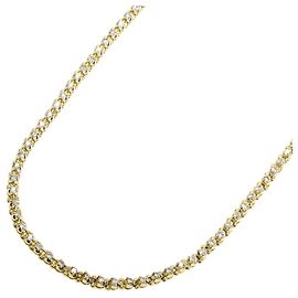 Autre Marque Halskette aus 18K Gelbgold mit Diamant Golden