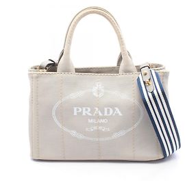 Prada CANAPA 2-Way Tote Bag Brown
