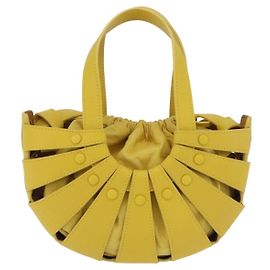 Bottega Veneta Shell Leather Large Amarelo