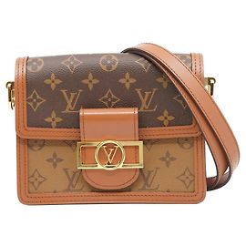 Louis Vuitton Dauphine Reverse Monogram Canvas Mini Marron