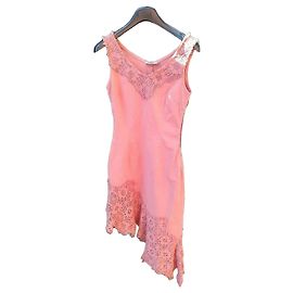 Abito asimmetrico Moschino Jeans Rosa
