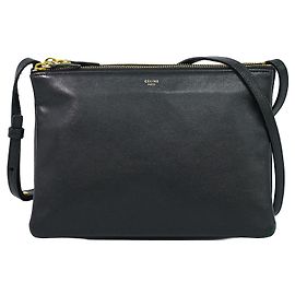 Céline Celine Trio Leather Small Black
