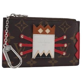 LOUIS VUITTON Monogram Pochette Cles Portamonete Tribal Mask M60213 Auth 206347M Monogramma