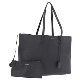 Autre Marque Saint Laurent Tote Bag Leder Schwarz Silber 600261 Auth ka6434V Schwarz Silber