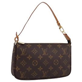 LOUIS VUITTON Monogram Pochette Accessoires Pouch M51980 LV Auth 203897SAV Monograma