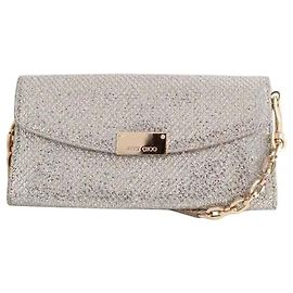Mini mala Jimmy Choo dourada com lantejoulas Dourado