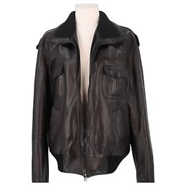 Chaqueta Jitrois de cuero marrón Castaño