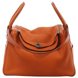 Hermès Lindy 34 Taurillon Clemence 2Way Handbag Orange R: 2014 Orange